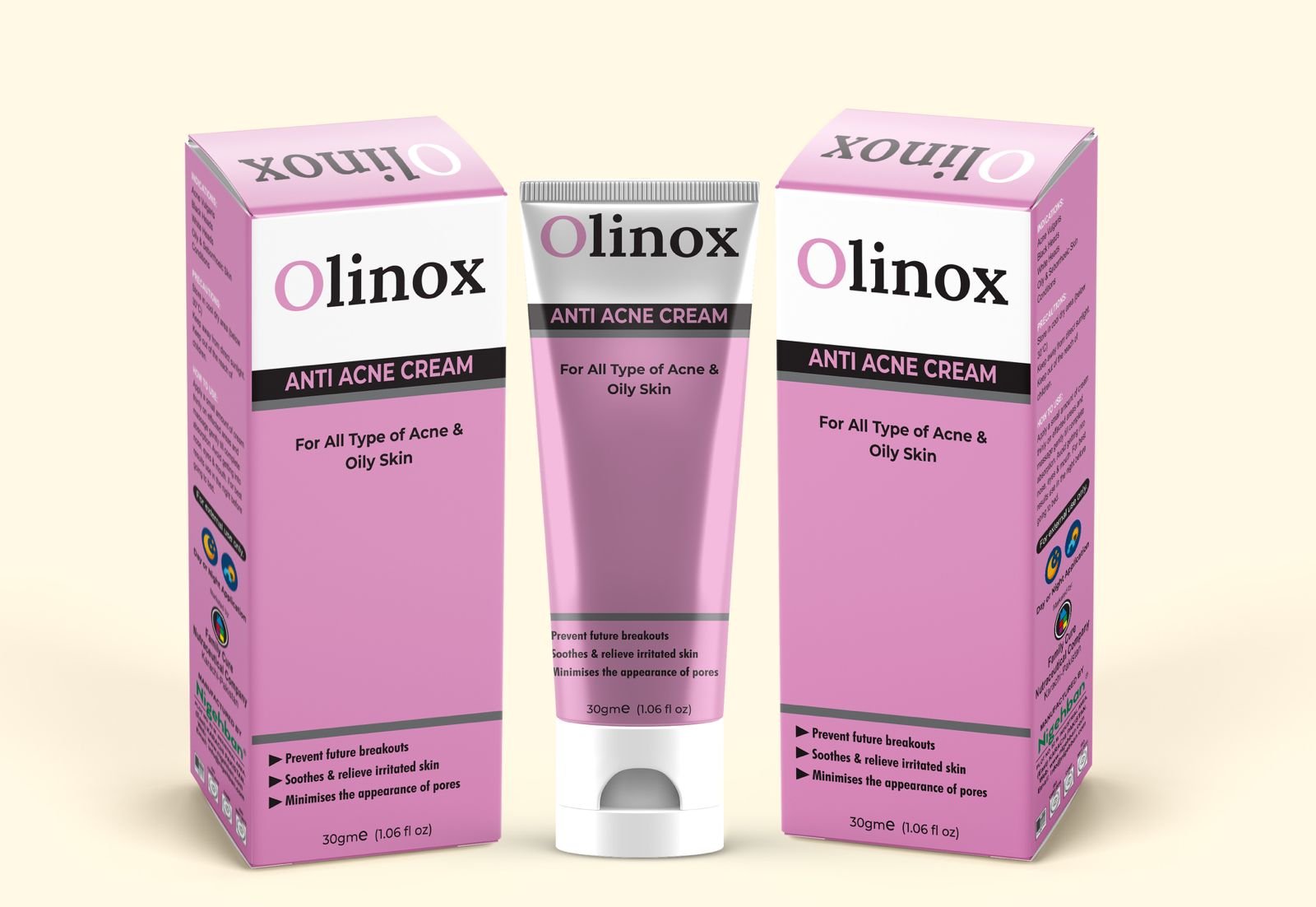 OLINOX ANTI ACNE CREAM 30GM - Image 3